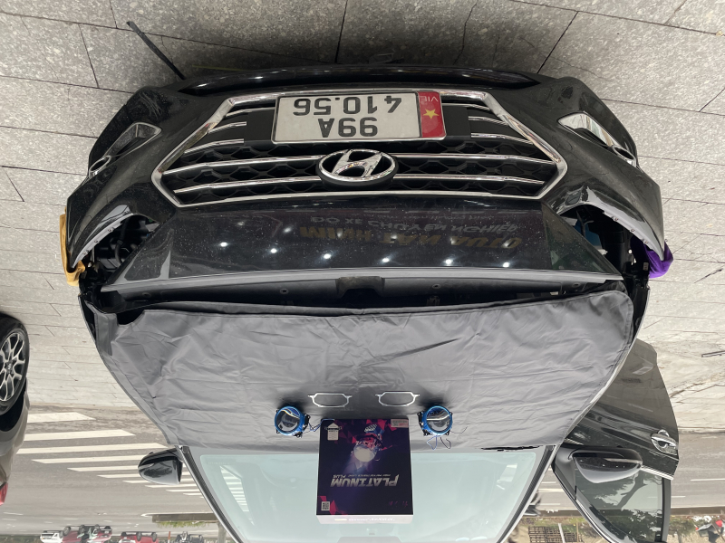 Độ đèn nâng cấp ánh sáng Nâng cấp bi Titan platinum lazer plus cho xe Acent 2019